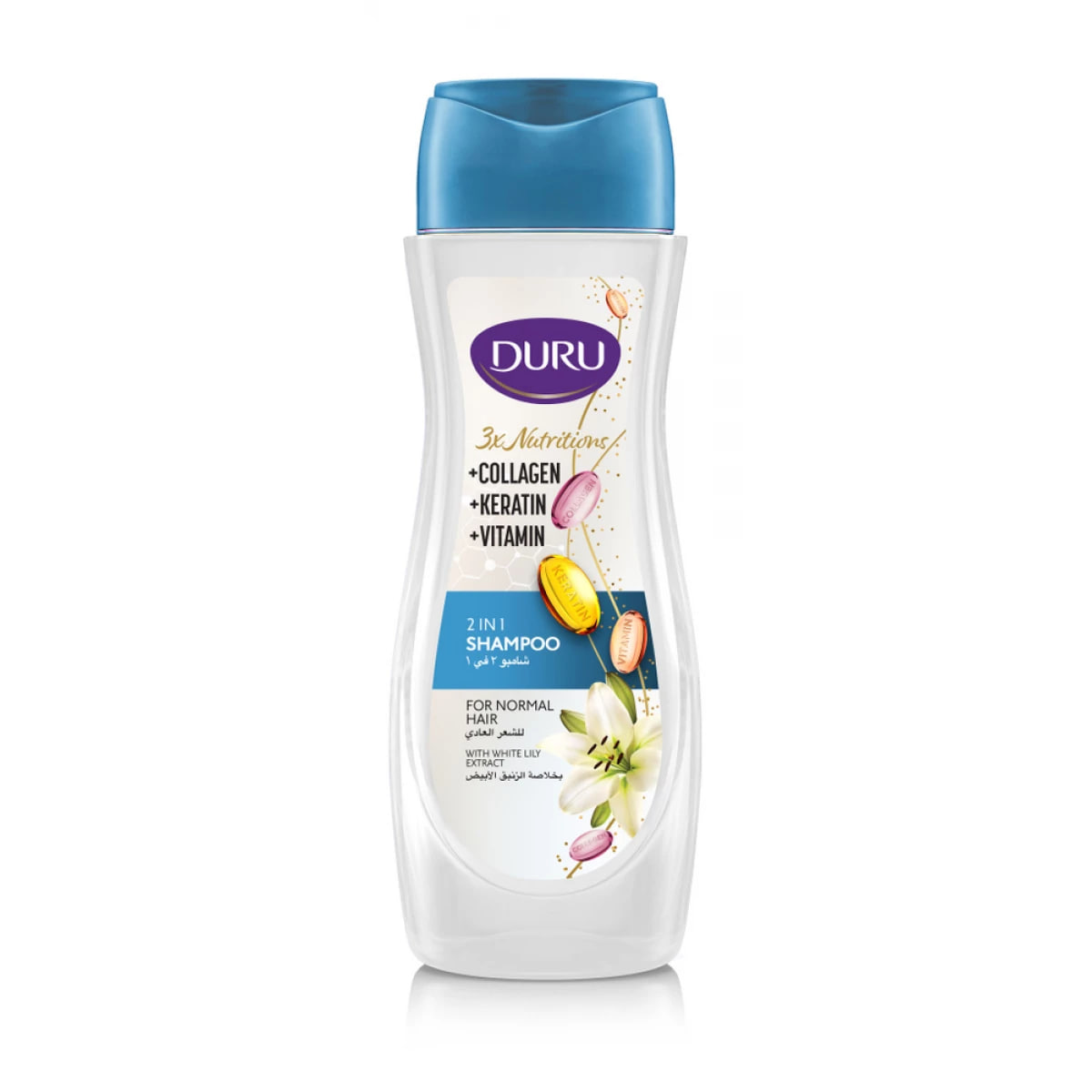 Duru 2 in 1 Shampoo White Lily for Normal Hair 600ml